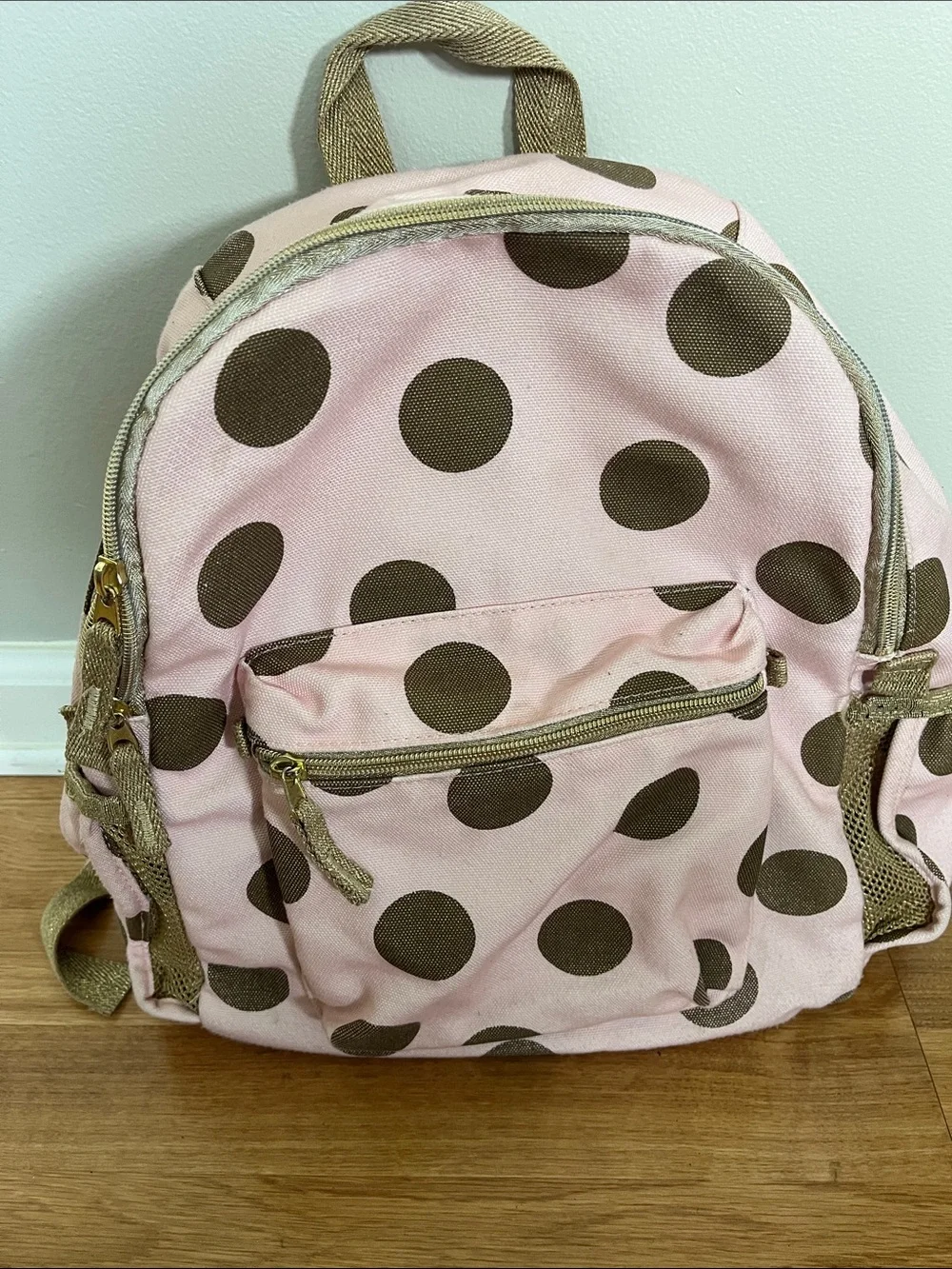Pottery Barn Emily & Merit polka Dot backpack